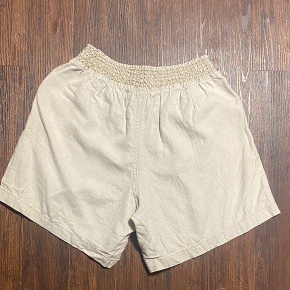 Sound/Style Linen Blend Beige Drawstring Shorts - Picture 5 of 5
